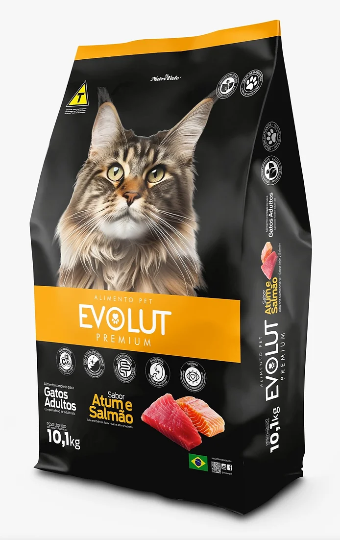 Evolut Gatos Adultos - Atum e Salmão